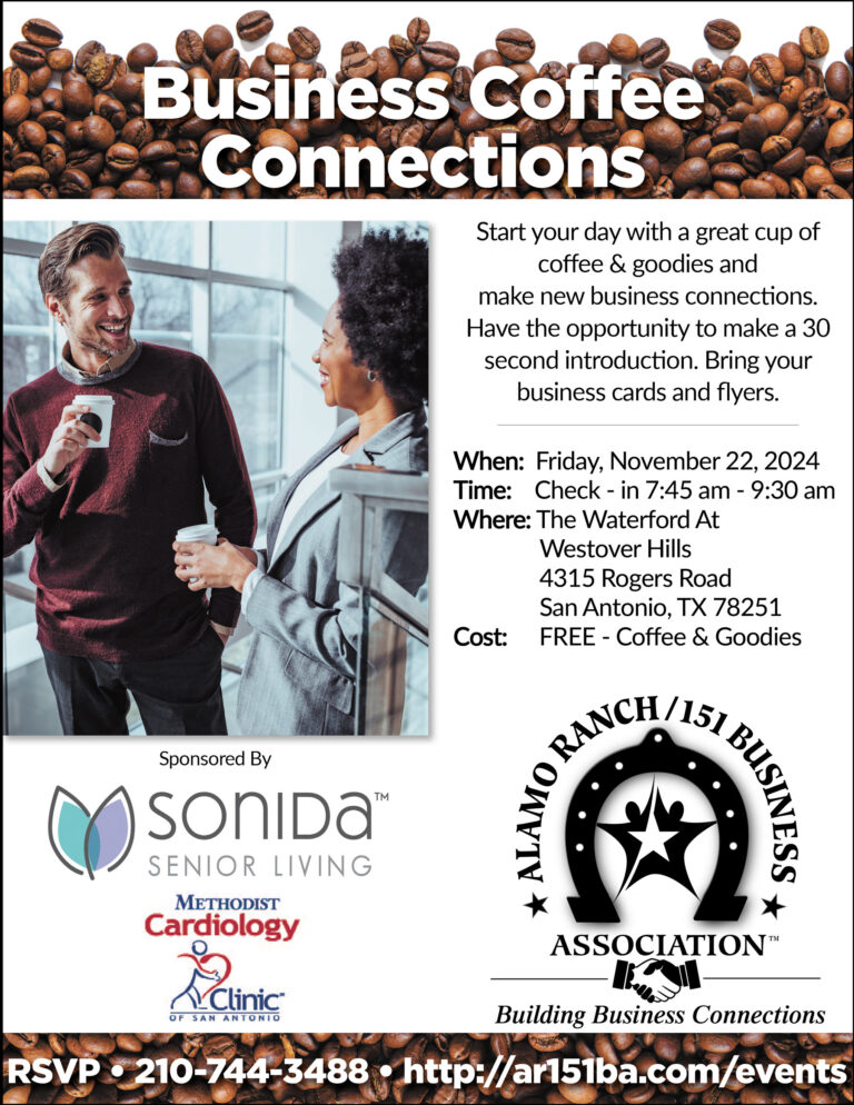 Coffee Connections Alamo Ranch 151 Business Association 11-2024